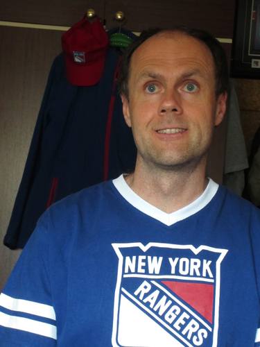 New York Rangers dreaming ... icehockeyplayer Peter Oberfrank - Hunziker of New York Rangers thumb