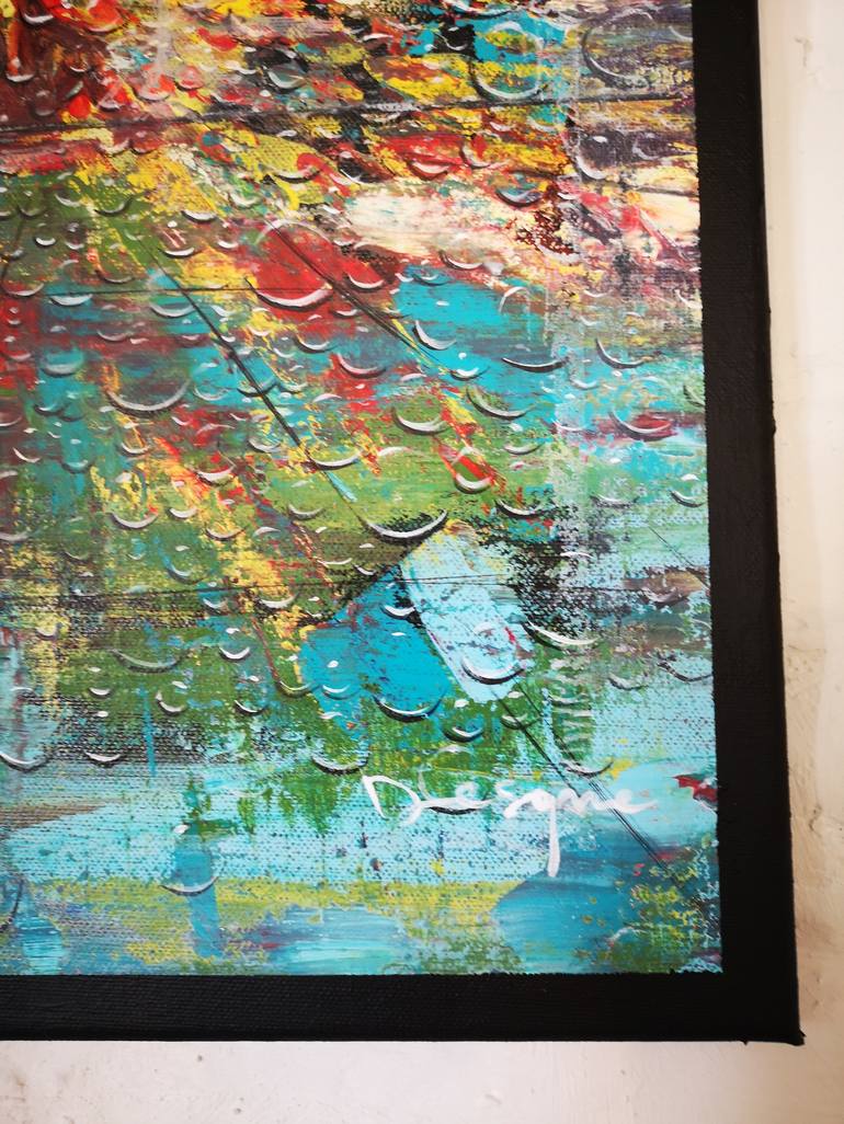 Original Abstract Expressionism Abstract Painting by Desislava Koleva