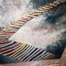 Painting acrylic on canvas, titled Magic carpet, size 100/100/1,5 cm