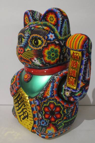 " Large Money Cat " from Huichol ALTERATIONS Series thumb