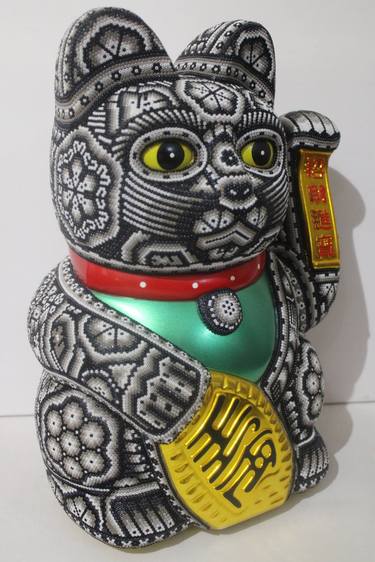 " Large Money Cat " from Huichol ALTERATIONS Series thumb