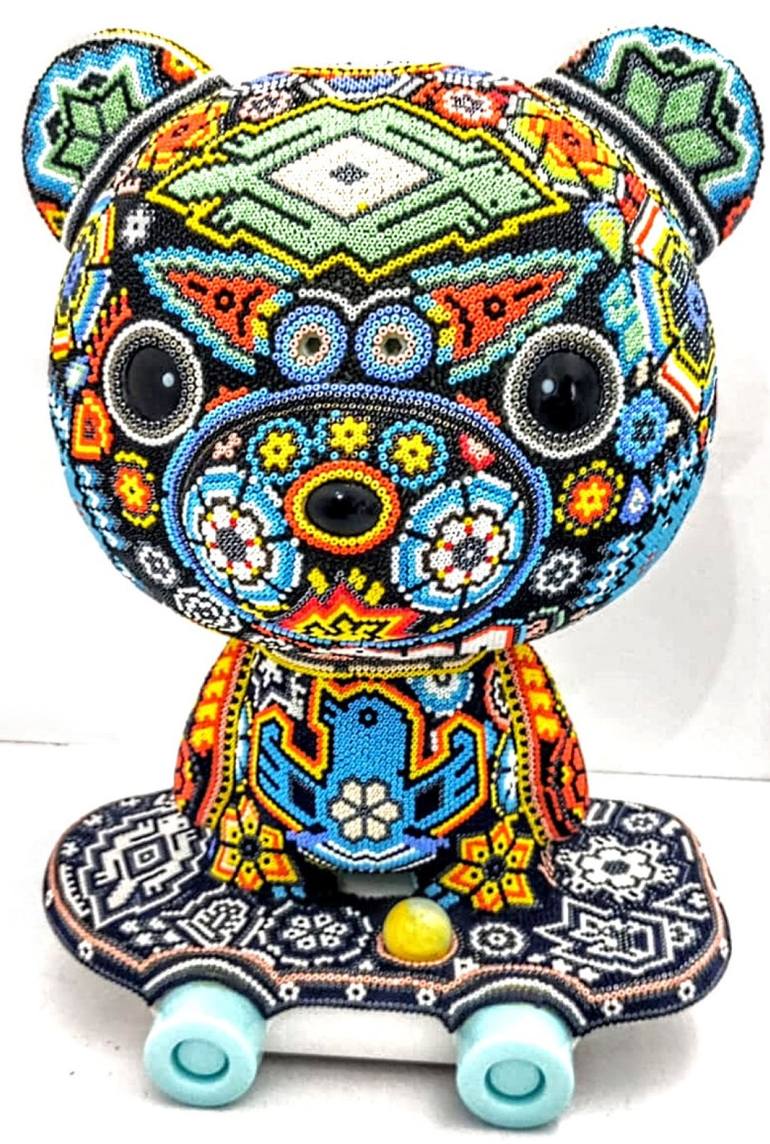 "Care Bear" from Huichol ALTERATIONS Series - Print
