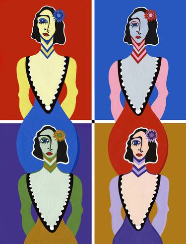 Original Pop Art Popular culture Paintings by Ruby Persson