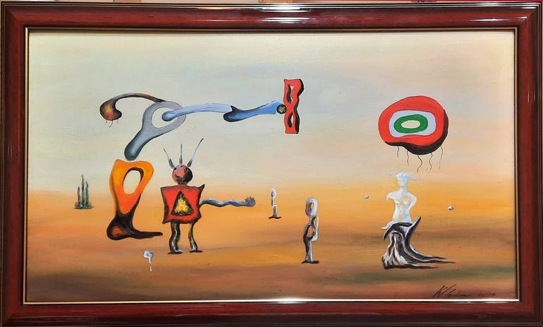 Original Surrealism Fantasy Painting by Vladimir Kolosov