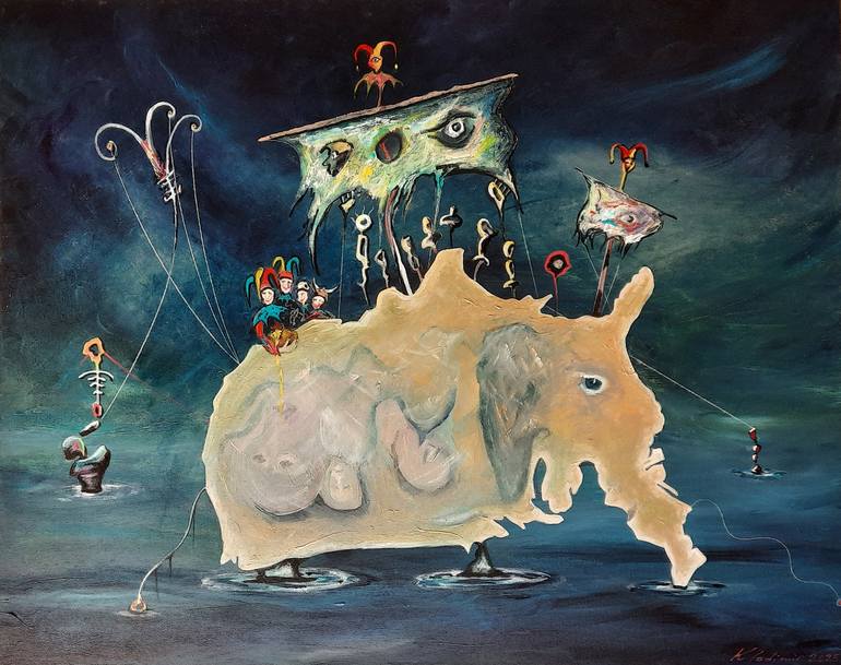 Original  Painting by vladimir kolosov