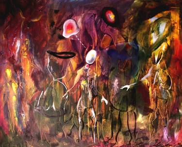 Original Abstract Expressionism Fantasy Paintings by Vladimir Kolosov