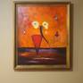 Painting in frame on the wall