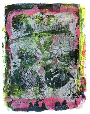 Original Abstract Music Printmaking by Chris Smith