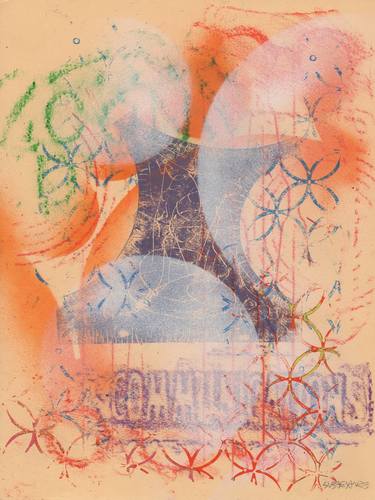 Original Geometric Abstract Printmaking by Chris Smith