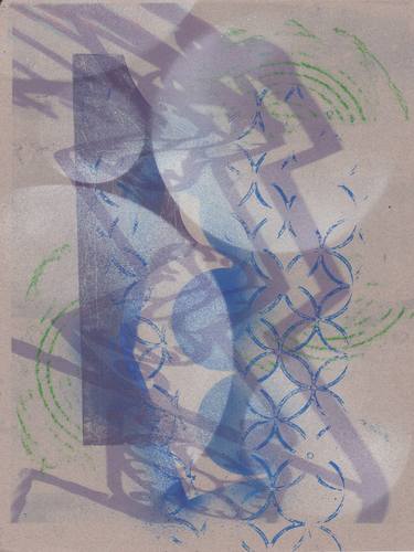 Original Geometric Abstract Printmaking by Chris Smith