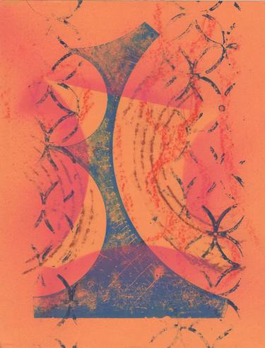 Original Geometric Abstract Printmaking by Chris Smith