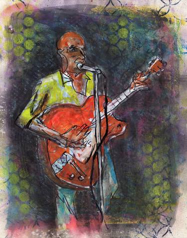 Print of Figurative Music Paintings by Chris Smith