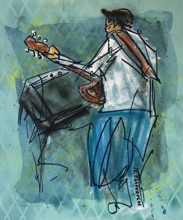 Print of Figurative Music Paintings by Chris Smith