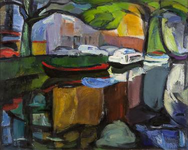 Print of Expressionism Cities Paintings by Elena Palamarchuk