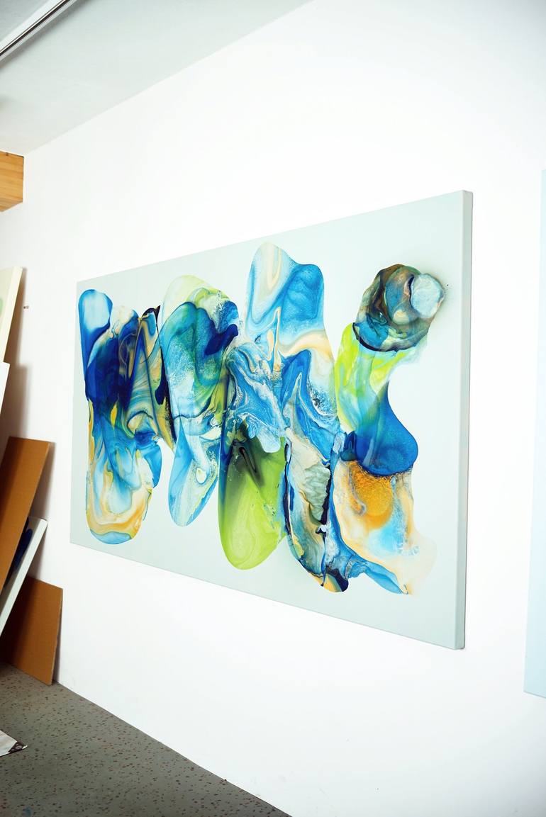 Original Fine Art Abstract Painting by FINTAN WHELAN