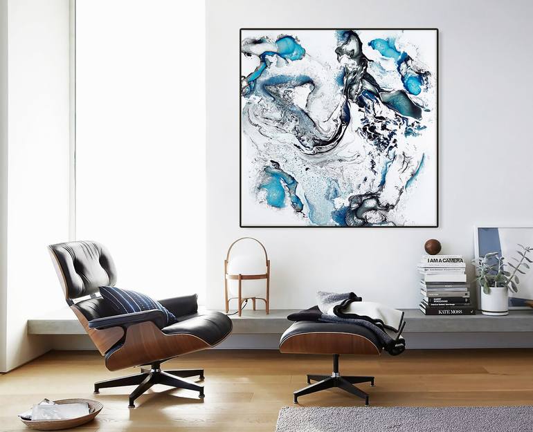 Original Fine Art Abstract Painting by FINTAN WHELAN