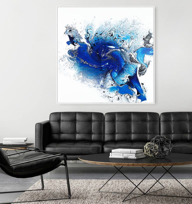 Original Fine Art Abstract Painting by FINTAN WHELAN