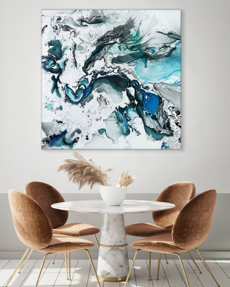 Original Fine Art Abstract Painting by FINTAN WHELAN