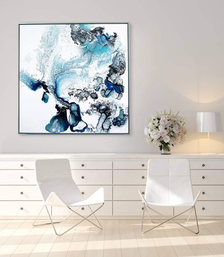 Original Fine Art Abstract Painting by FINTAN WHELAN