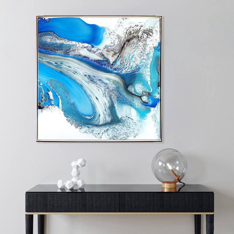 Original Fine Art Abstract Painting by FINTAN WHELAN