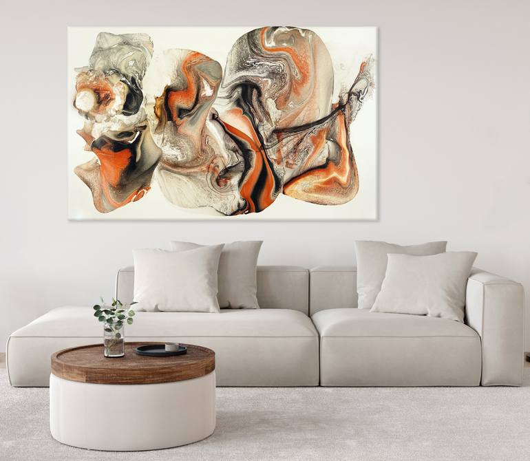 Original Fine Art Abstract Painting by FINTAN WHELAN