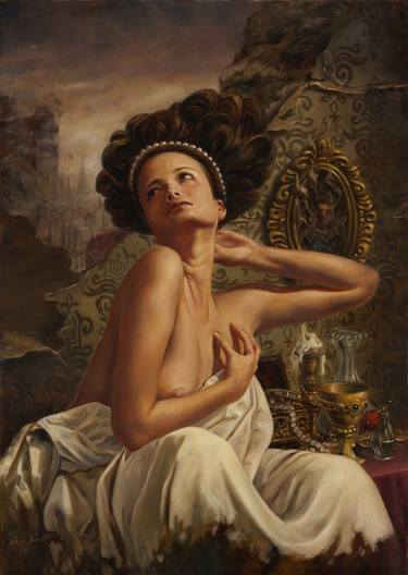 Original Surrealism Nude Paintings by Jose Parra