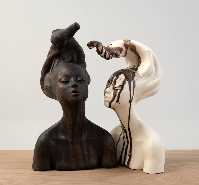 Original Women Sculpture by Beverly Morrison