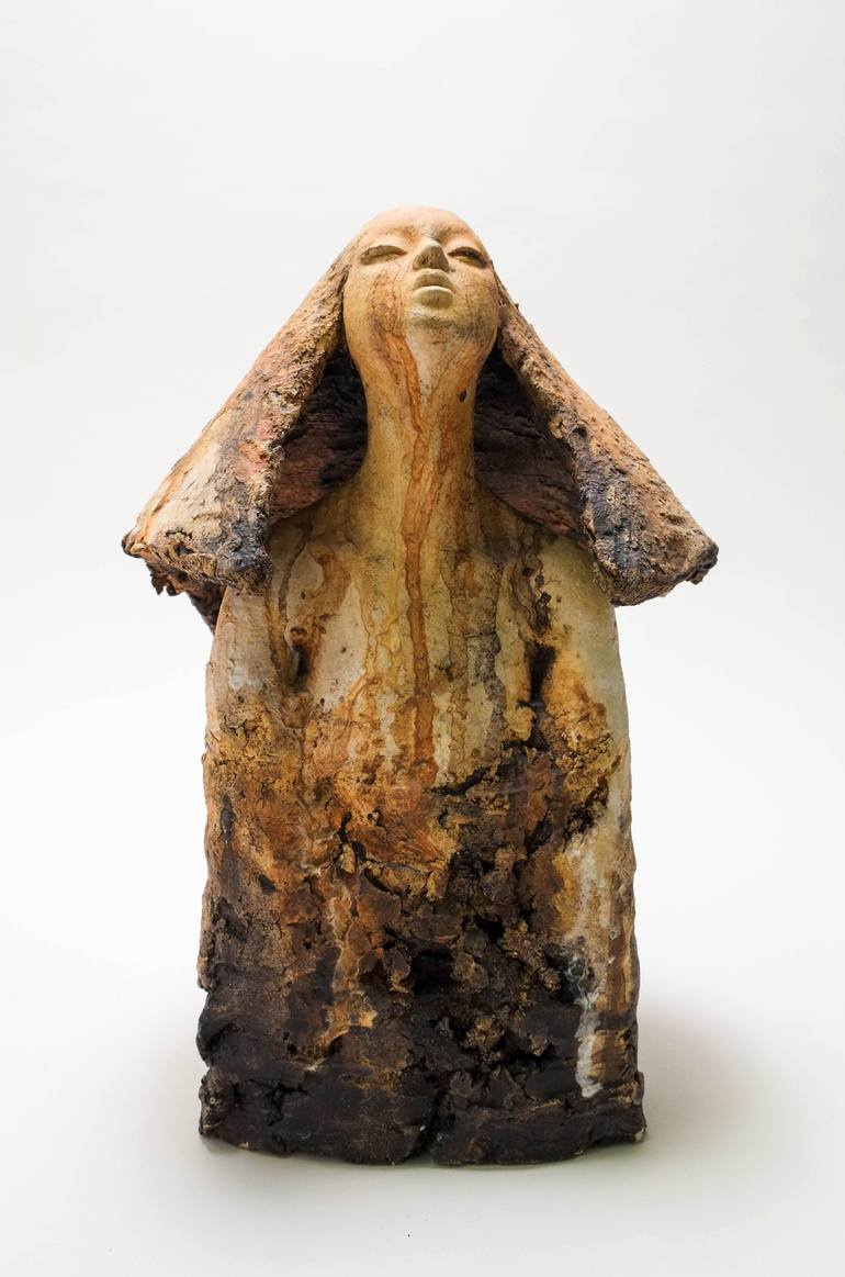 Original Figurative Portrait Sculpture by Beverly Morrison