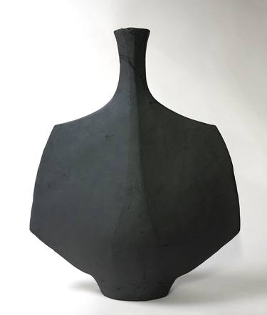 Vessel in Black - Mid Century Modern - Ceramic thumb