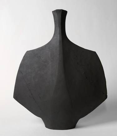 Vessel in Black - Mid Century Modern - Ceramic thumb