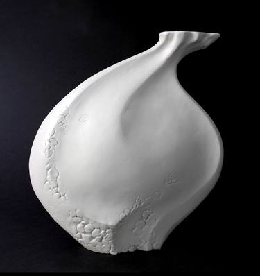 "The Seed" in White - Ceramic Vessel thumb