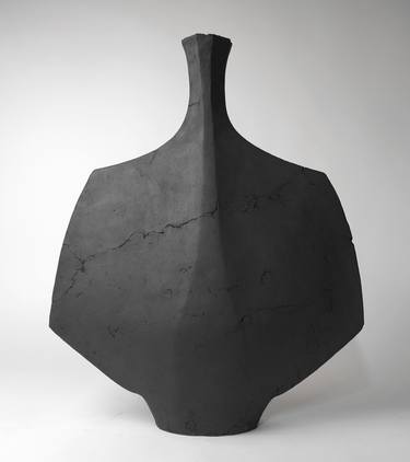 Vessel in Black - Mid Century Modern - Ceramic thumb