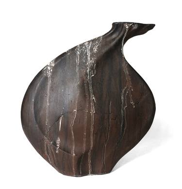 "The Seed" in Brown - Ceramic Vessel thumb