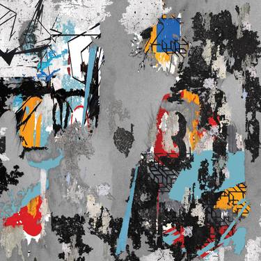 Original Street Art Abstract Mixed Media by THE MOST ACTIVE
