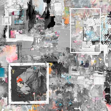 Original Abstract Expressionism Abstract Collage by THE MOST ACTIVE