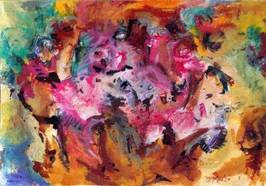 Original Abstract Expressionism Abstract Paintings by subhashis ghosh