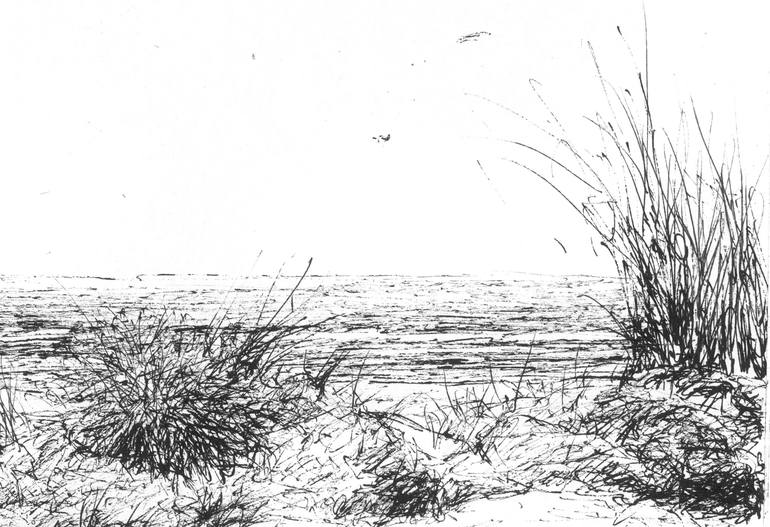 Original Landscape Drawing by subhashis ghosh