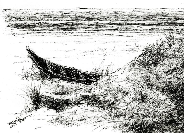 Original Landscape Drawing by subhashis ghosh