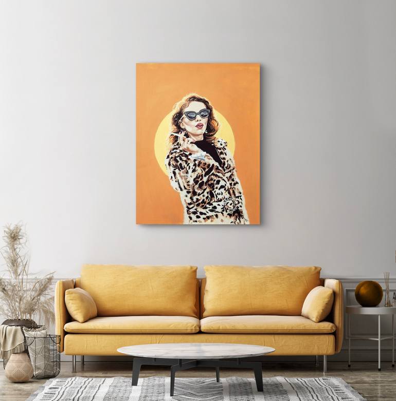 Original Modernism People Painting by Phil Bower