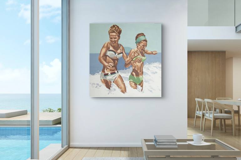 Original Figurative Women Painting by Phil Bower