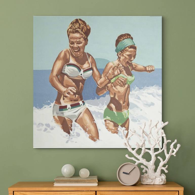 Original Figurative Women Painting by Phil Bower