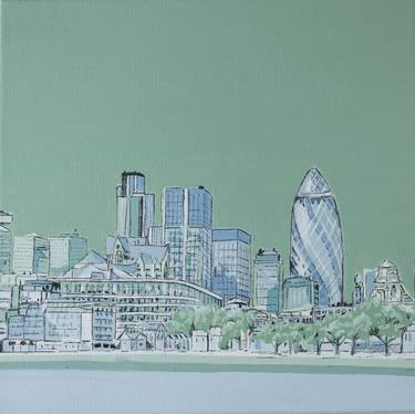 Original Architecture Paintings by Phil Bower