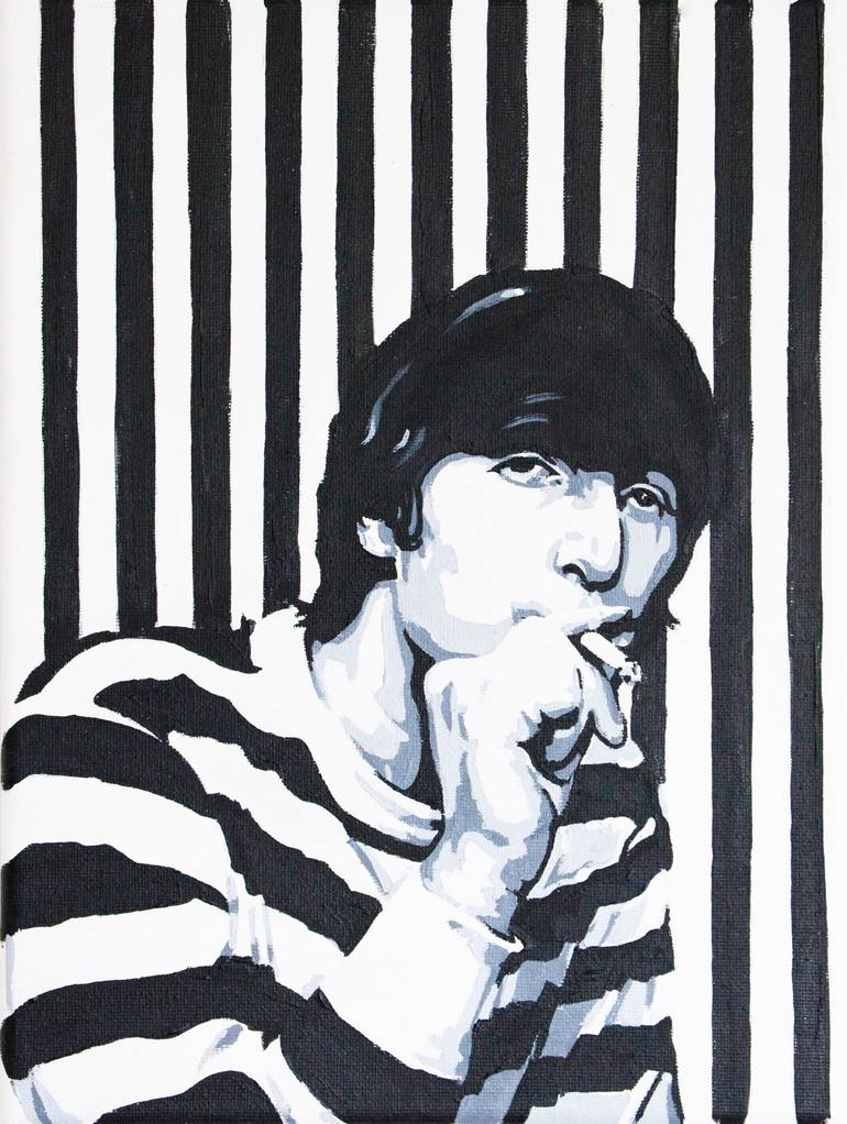 Print of Fine Art Celebrity Paintings by Phil Bower