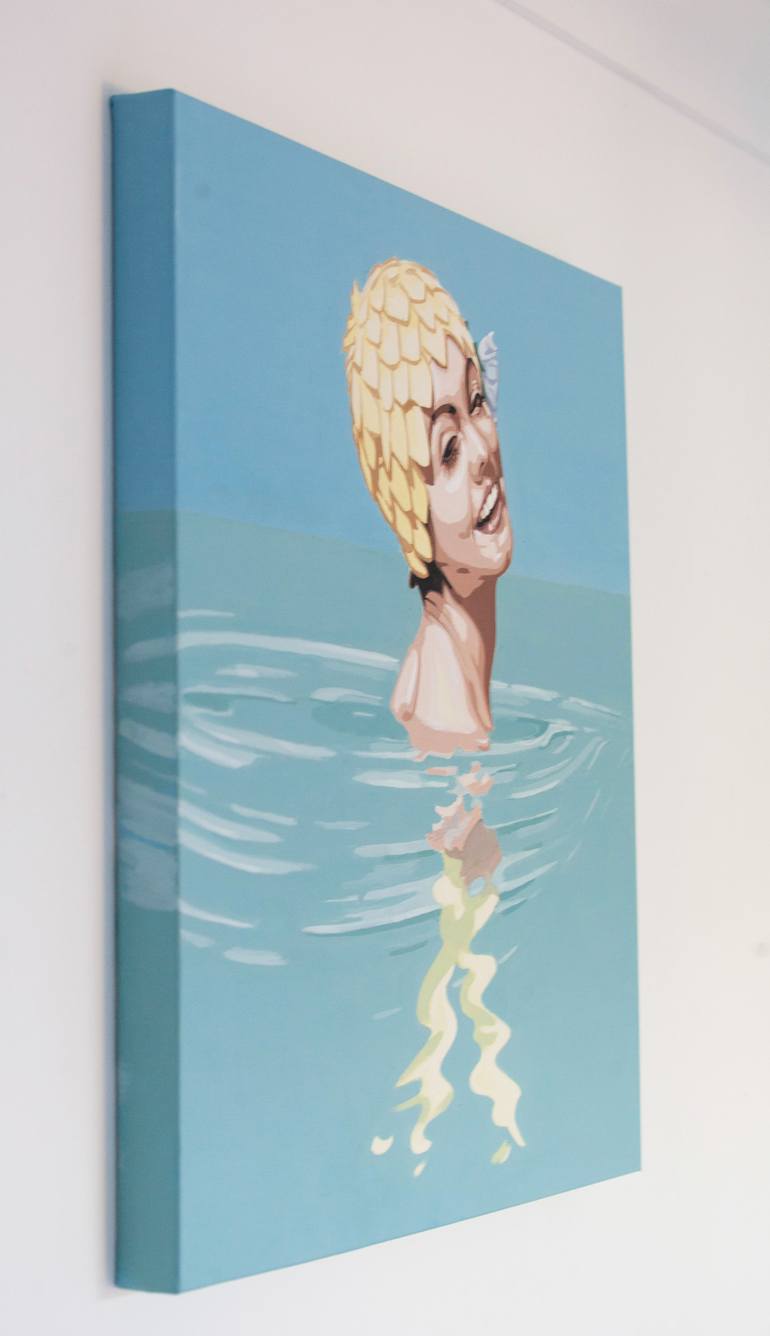 Original Art Deco People Painting by Phil Bower