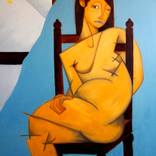 Sitting Woman I (the curious one) by Gonzalo Olaznog