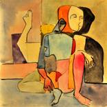 Orange and Red Nude by James Himber