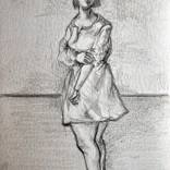 Young Woman in Dress by James Himber