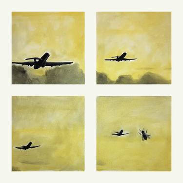 Original Abstract Airplane Paintings by Ahmet Vehbi Doğramacı