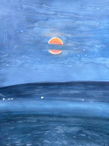 Original Neo-impressionism Landscape Drawing by Kevin Gray