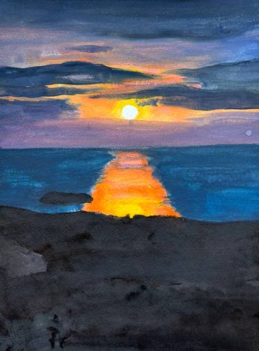 Original Neo-impressionism Water Painting by Kevin Gray